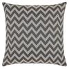 Kissenhülle Zickzack in Grau ca. 48x48cm - Grau, Basics, Textil (48/48cm) - Premium Living