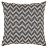 Kissenhülle Zickzack in Grau ca. 48x48cm - Grau, Basics, Textil (48/48cm) - Premium Living