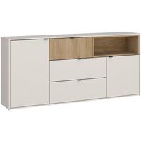 Komoda Samm - boje hrasta/bež, Trend, drvni materijal/metal (183,6/86,5/40cm) - Modern Living