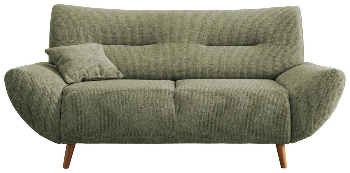 2-Sitzer-Sofa Drago Grün Chenille - Wildeiche/Grün, MODERN, Holz/Textil (173/81/90cm) - MID.YOU