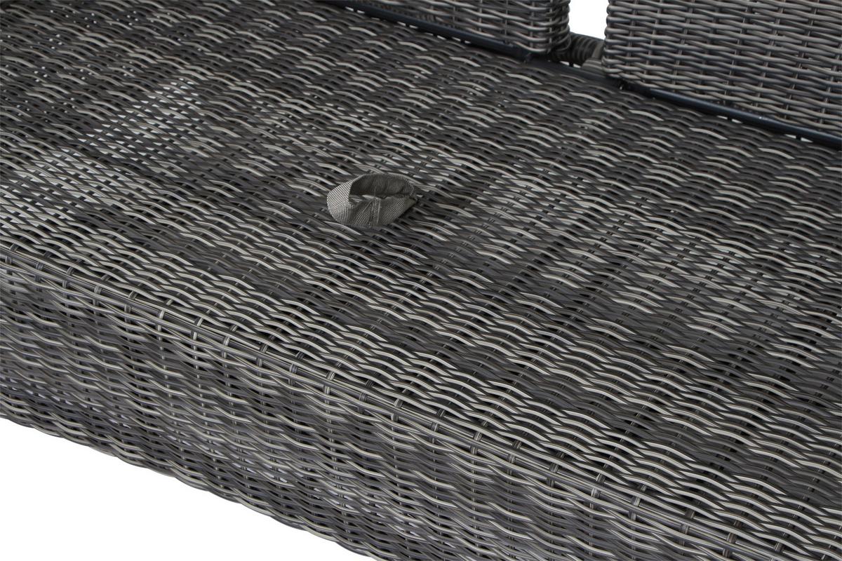 Loungegarnitur Corido 4-tlg. Grau - Grau, Basics, Keramik/Kunststoff (72/103/160cm) - Siena Garden