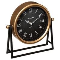 Stolni Sat Luca - brončane boje/crna, Design, drvni materijal/metal (26/26cm)