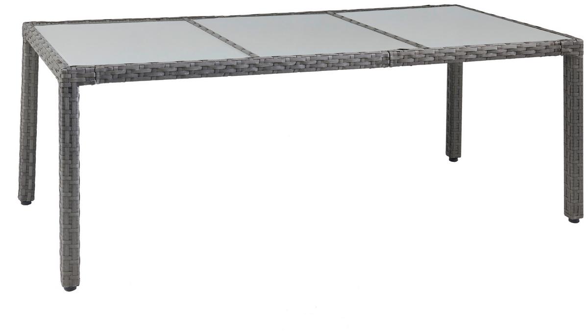 Vrtna Garnitura Eva, Sivorjava, 7-Delni Set - siva/rjava, Moderno, kovina/umetna masa - Modern Living