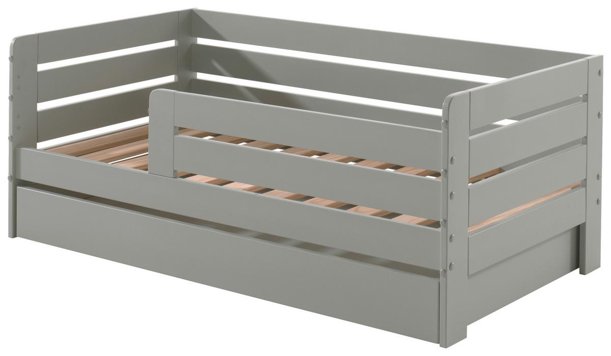 Kinder-/Juniorbett mit Bettlade ca. 70x140 cm Grau - Kieferfarben/Grau, MODERN, Holz/Holzwerkstoff (70/140cm) - MID.YOU