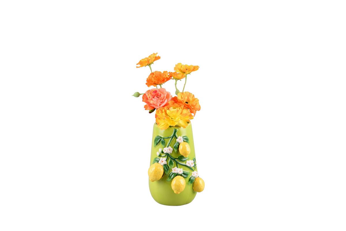 Dekovase Citri Multicolor - Multicolor, Basics, Keramik (16/15/22cm)