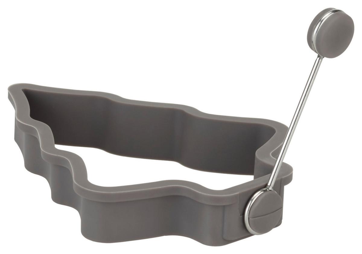 Spiegeleierform Christmas Fable Grau - Grau, KONVENTIONELL (12,5/10/1,8cm) - Modern Living