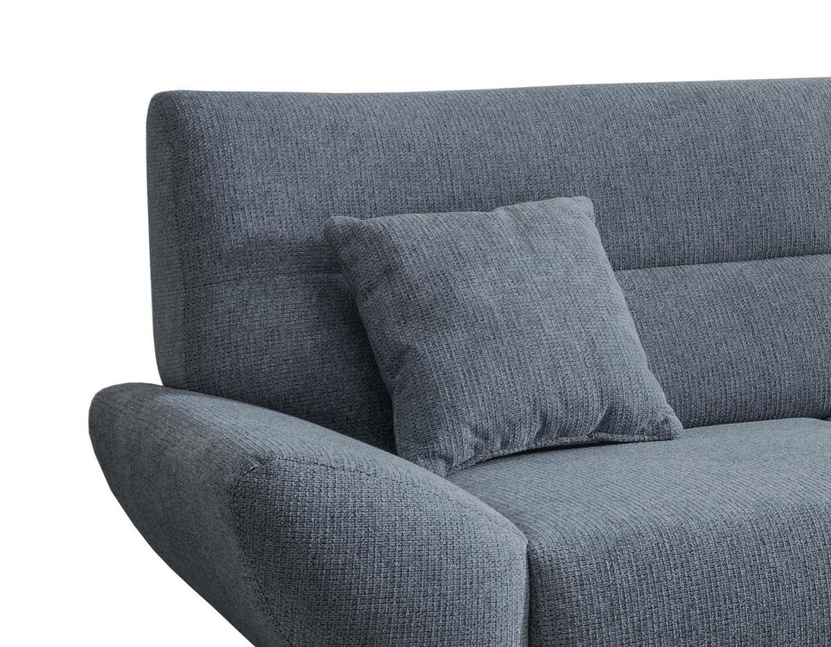 Wohnlandschaft Drago Hellblau Chenille - Wildeiche/Hellblau, MODERN, Holz/Textil (290/166cm) - MID.YOU