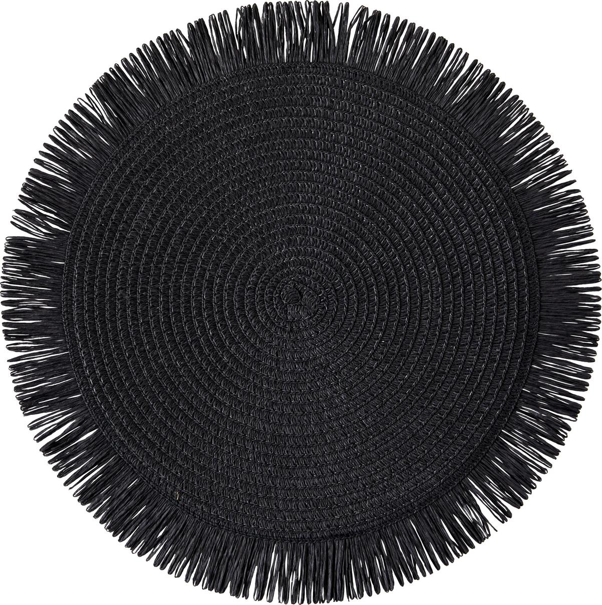Suport farfurie Anouk - bej/negru, Modern, hârtie (38cm)
