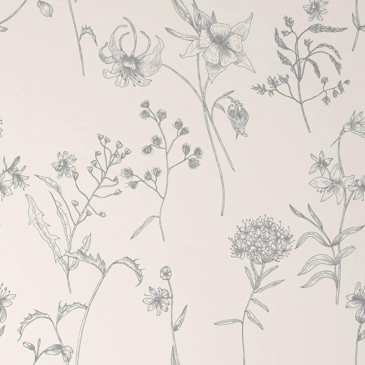 Bettwäsche Nature Romy Grau/Weiß ca. 135x200cm - Weiß/Grau, Textil (135/200cm) - Mömax