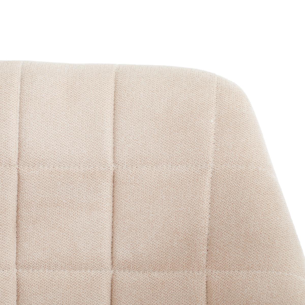 KRZESŁO Z PODŁOKIETNIKAMI DROPS - kolor dębowy/jasnobrązowy, Modern, metal/tkanina (57/82/60cm) - MID.YOU