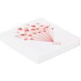 Serviette Lovely aus Papier in Rosa/Weiß - Rosa/Weiß, ROMANTIK / LANDHAUS, Papier (16,5/16,5/2,5cm) - MÖMAX modern living