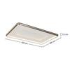 LED-TAKLAMPA BIG - vit/mörkgrå, Modern, metall/plast (108/68/7,5cm) - Premium Living