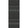 Flachwebteppich in Grau ca. 80x200cm - Schwarz/Grau, MODERN, Textil (80/200cm) - Modern Living