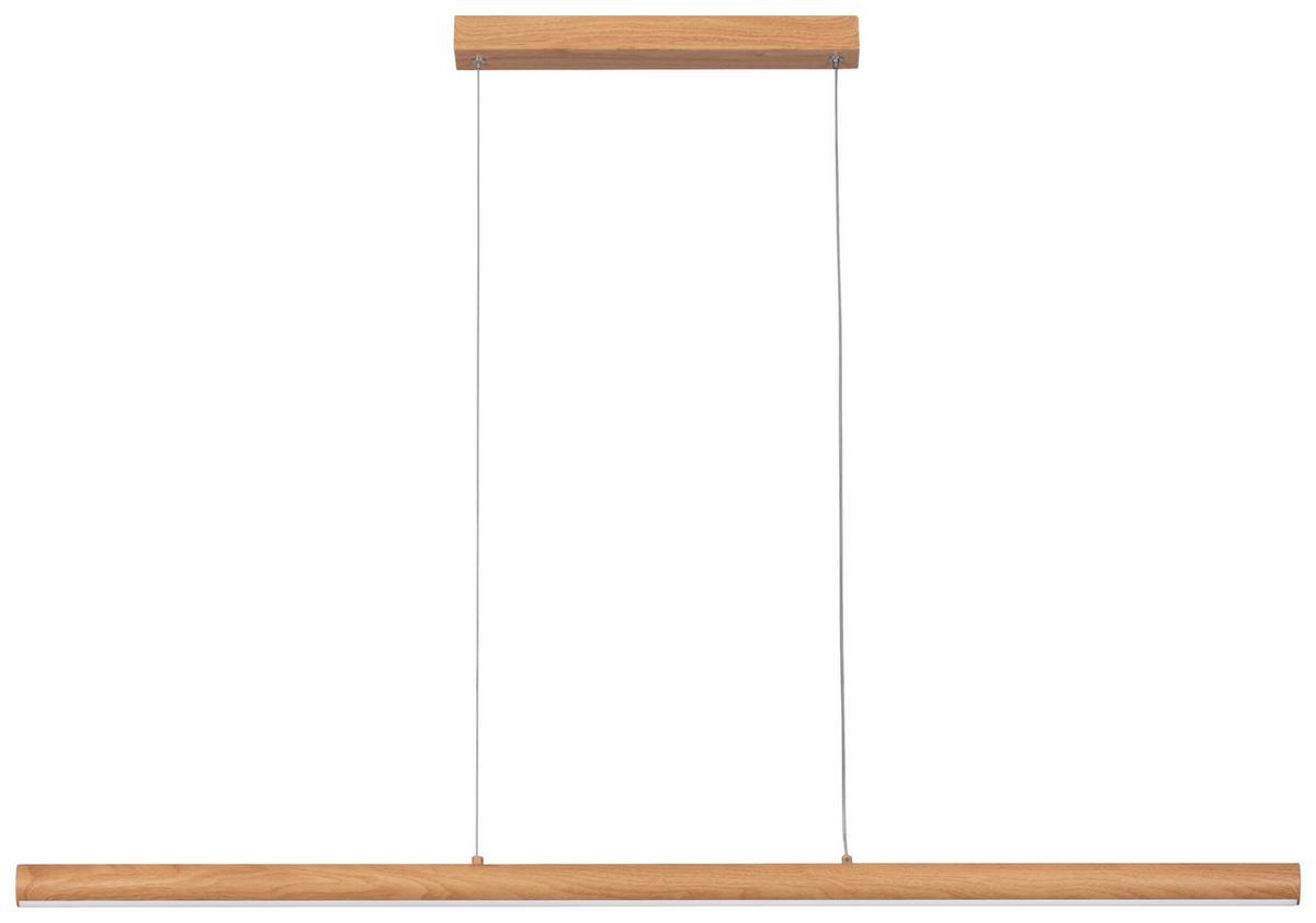 LAMPA WISZĄCA LED ZÜRICH - kolor naturalny, Trend, tworzywo sztuczne/metal (120/6/120cm) - Novel