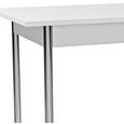 Masă Sufragerie Koln - alb/culoare crom, Modern, compozit lemnos/metal (75/72/55cm) Masă Sufragerie Koln - alb/culoare crom, Modern, compozit lemnos/metal (75/72/55cm)