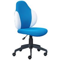 Jugenddrehstuhl Jessi Blau - Blau/Schwarz, Basics, Kunststoff/Textil (52/94(103)/56cm) - MID.YOU