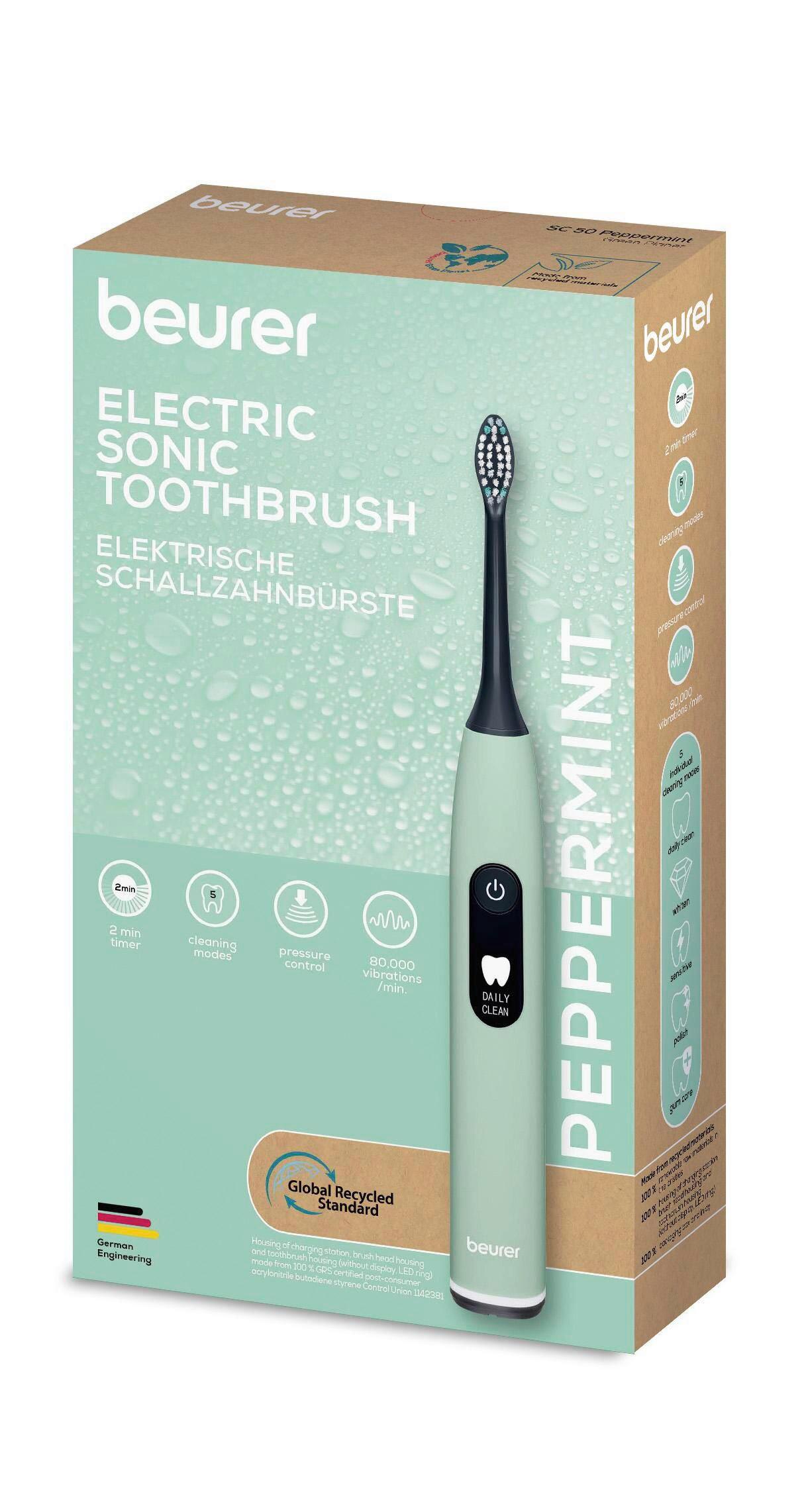 Beurer Brosse à dents EST-GREEN - turquoise menthe, matière synthétique (2.8/16cm)
