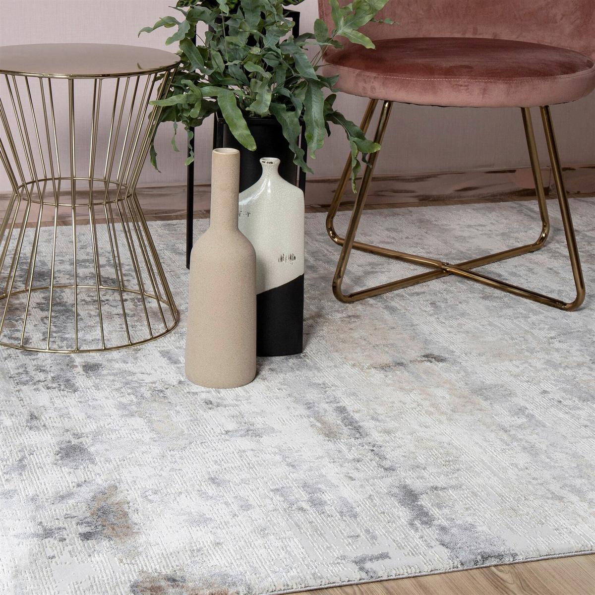 Flachwebeteppich Gem 970 Taupe 120cm X 170cm - Taupe, Basics, Textil (120/170cm) - Kayoom