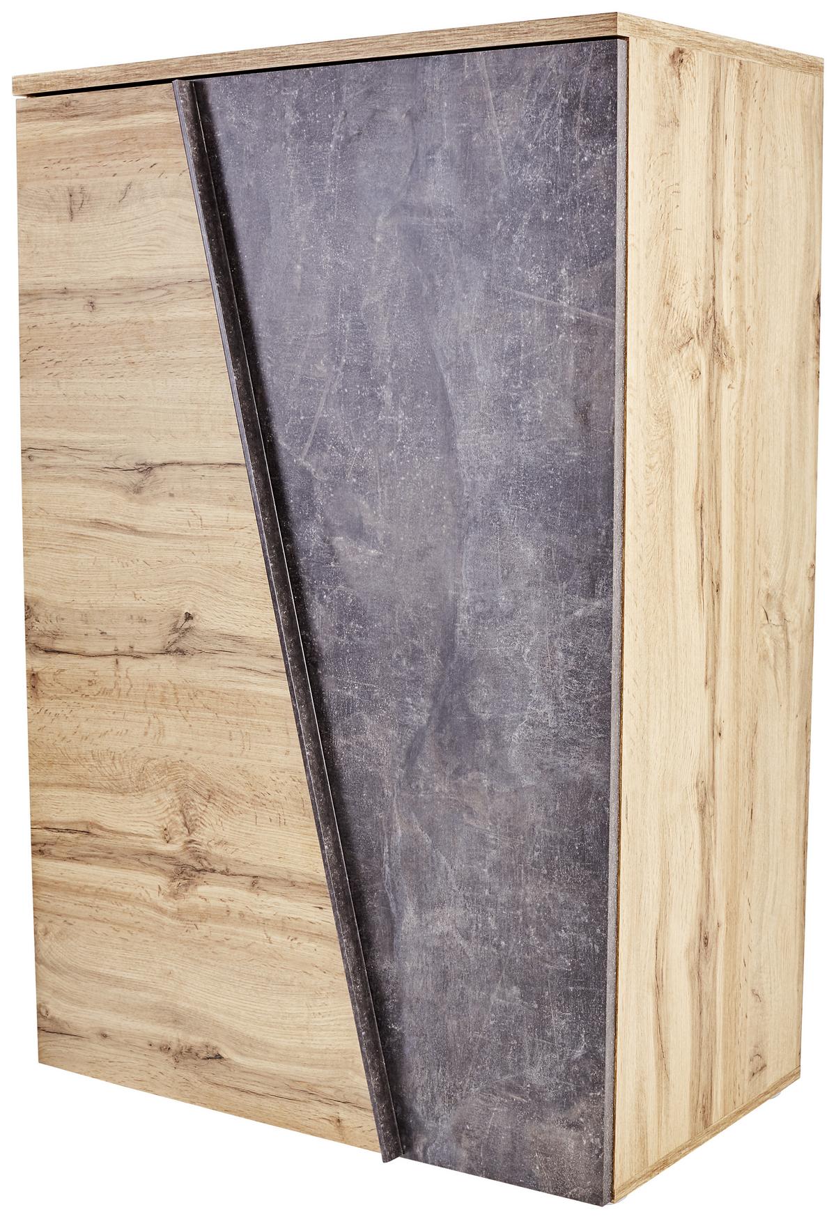 Komoda Venedig - barve kroma/siva, Moderno, umetna masa/leseni material (90/121,5/40cm) - Mömax