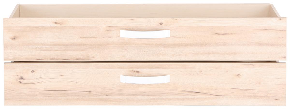 Schubkasteneinsatz in Eichefarben 2er Set - Eichefarben, MODERN, Holzwerkstoff/Kunststoff (114/40/37cm) - Premium Living