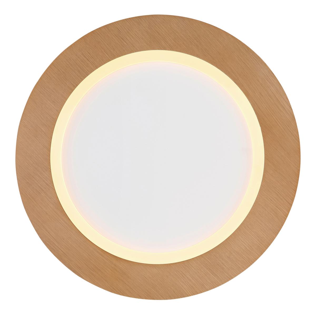 LED-Deckenleuchte Clay Opal/Weiß max. 30 Watt - Opal/Weiß, Basics, Kunststoff/Metall (40/5cm) - Globo