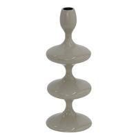 Stabkerzen Laureen Grau - Grau, Basics, Metall (11/28/11cm)