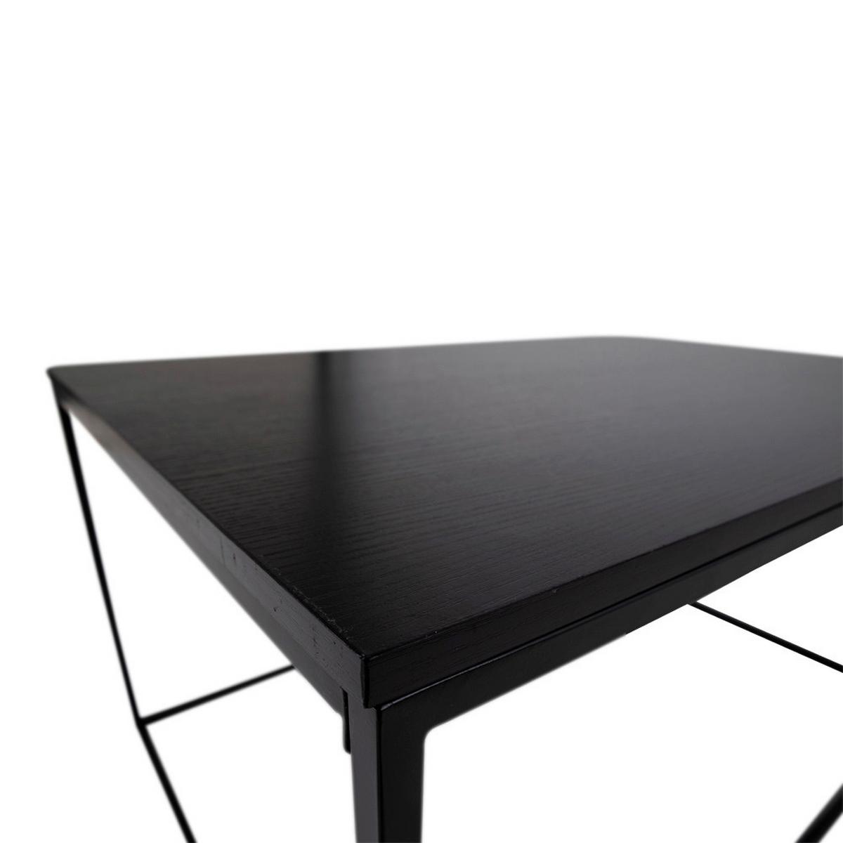 Couchtisch Vita Schwarz ca. 90x60x45 cm - Schwarz, Design, Holzwerkstoff/Metall (90/60/45cm) - MID.YOU
