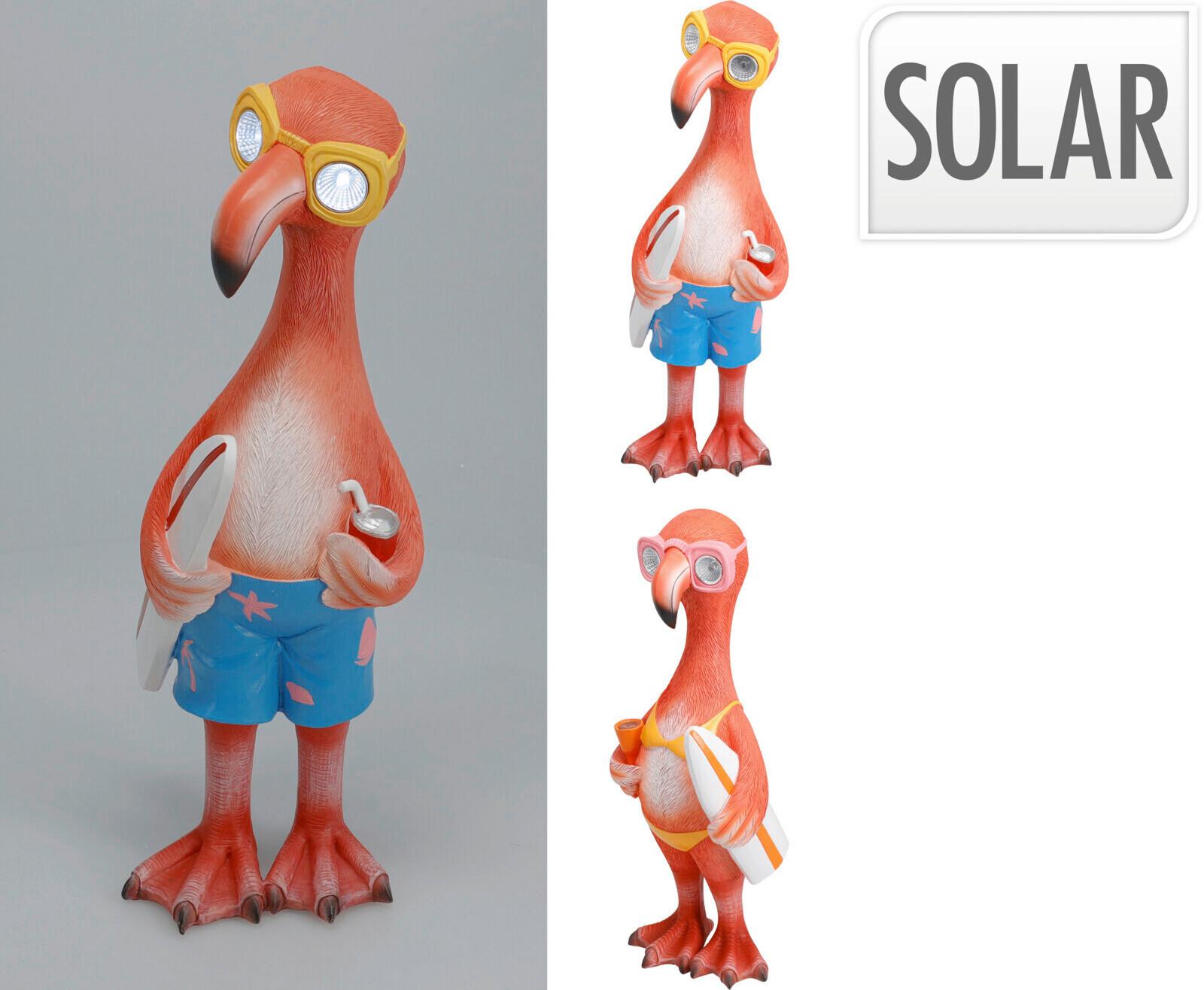 Szolárlámpa Flamingo - pink, műanyag