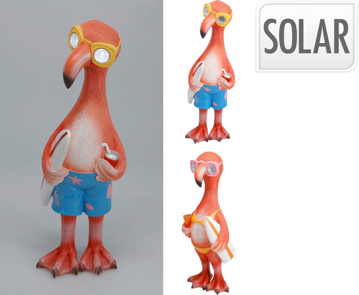 Szolárlámpa Flamingo - pink, műanyag