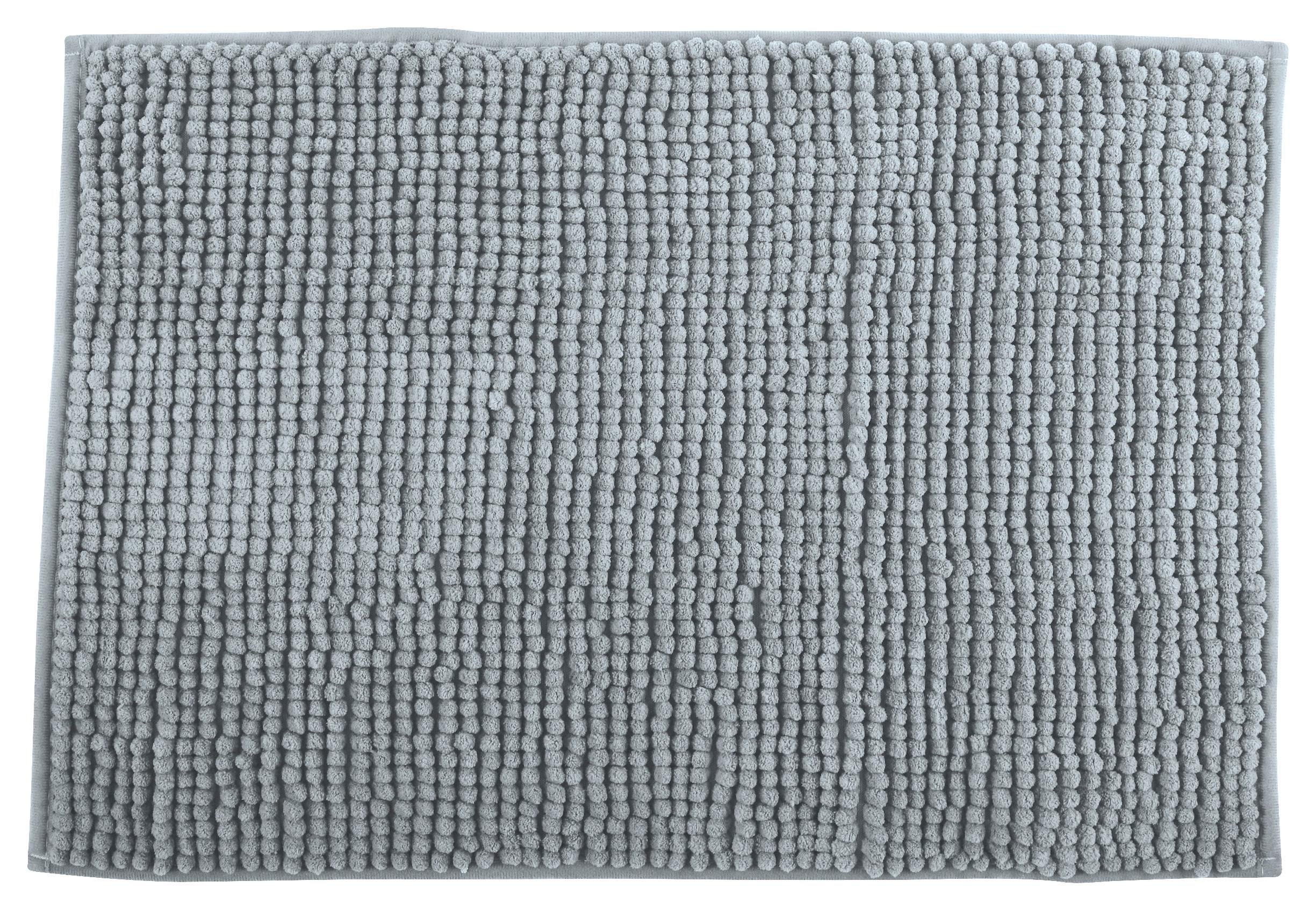 Badteppich 144513 Chenille - Grau, Konventionell, Textil (50/80cm) - Spirella