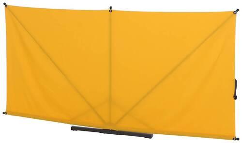 Sichtschutz Anthrazit/Gelb BH: 280 x150 cm - Gelb/Anthrazit, KONVENTIONELL, Textil/Metall (280/150cm) - Siena Garden