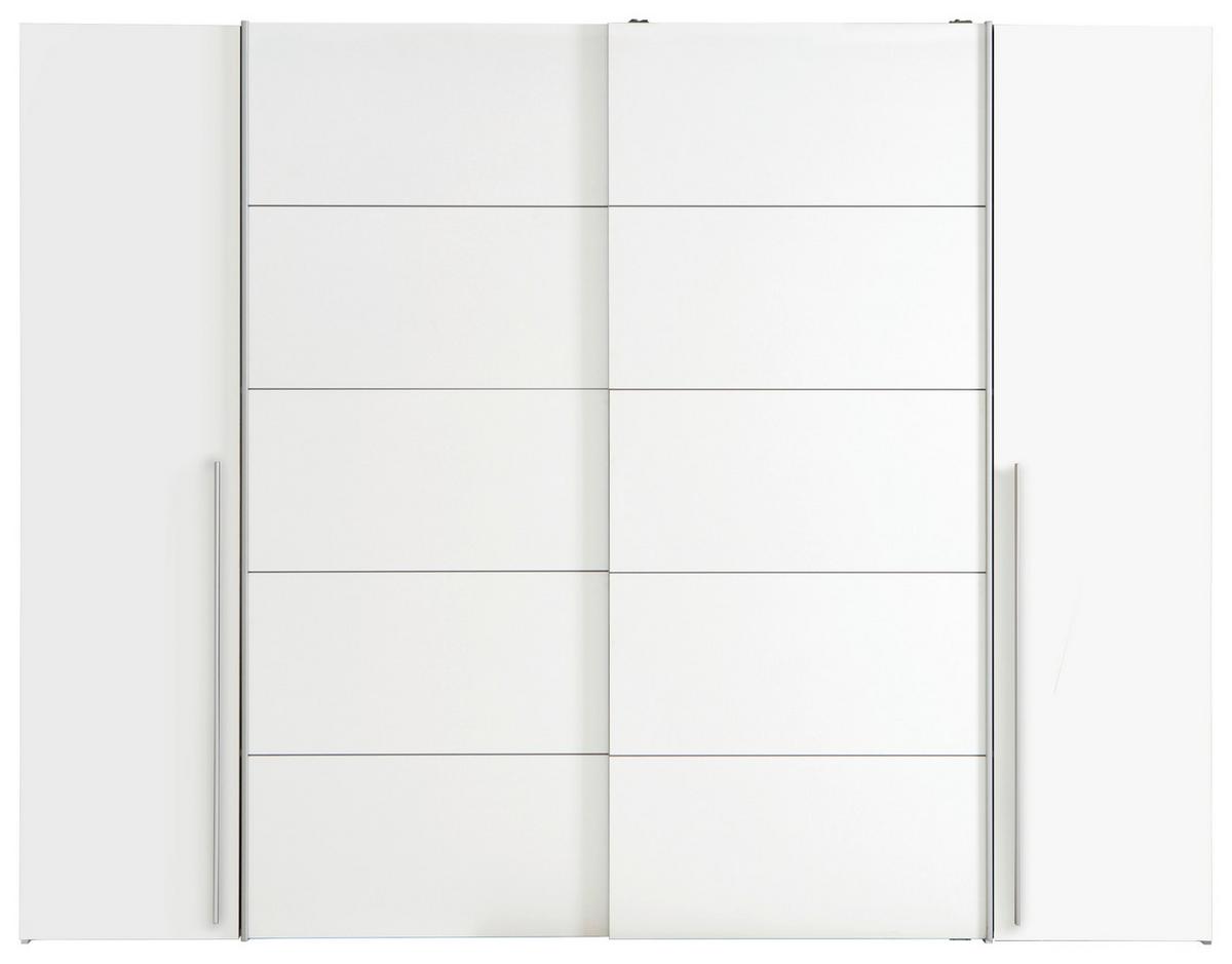 Omara Za Oblačila Narago, Bela - bela/barve aluminija, Moderno, kovina/umetna masa (270/210/61cm) - MID.YOU
