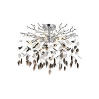 Svjetiljka Stropna Moni - siva/prozirno, Moderno, metal/plastika (60/60/46cm) - Mömax