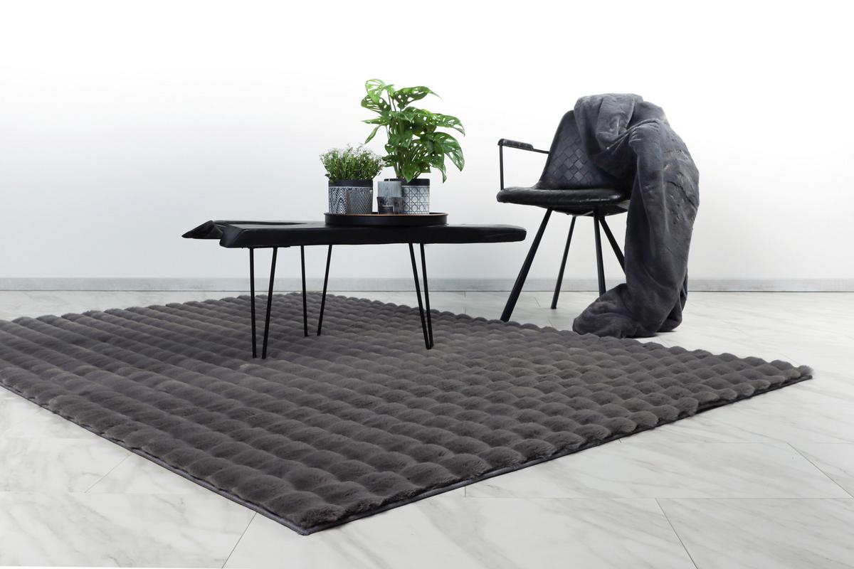 HOCHFLORTEPPICH HARMONY 800 GRAPHITE - Graphitfarben, Konventionell, Textil (80/150cm) - Kayoom