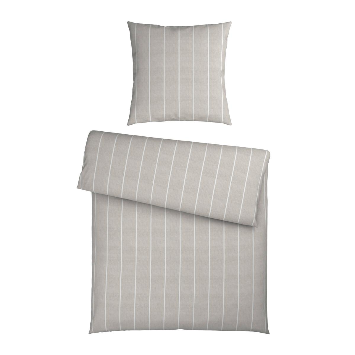 Bettwäsche Tyline XL Hellgrau ca. 220x155cm - Hellgrau, Textil (155/220cm) - Mömax