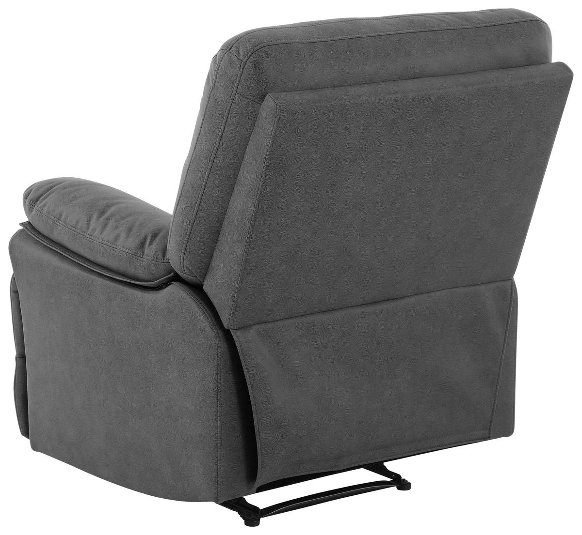 Počivalnik Clara, Siva - siva/črna, Konvencionalno, kovina/tekstil (89/99.5/94cm) - Livetastic