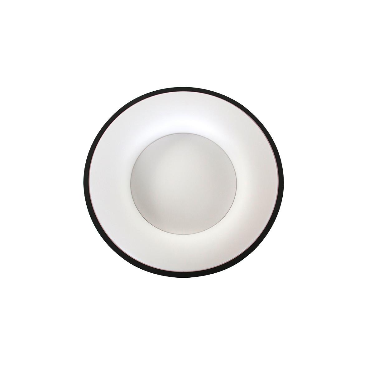 LAMPA SUFITOWA LED 2562ZW RINGLEDE - czarny, Basics, tworzywo sztuczne/metal (38/9cm)