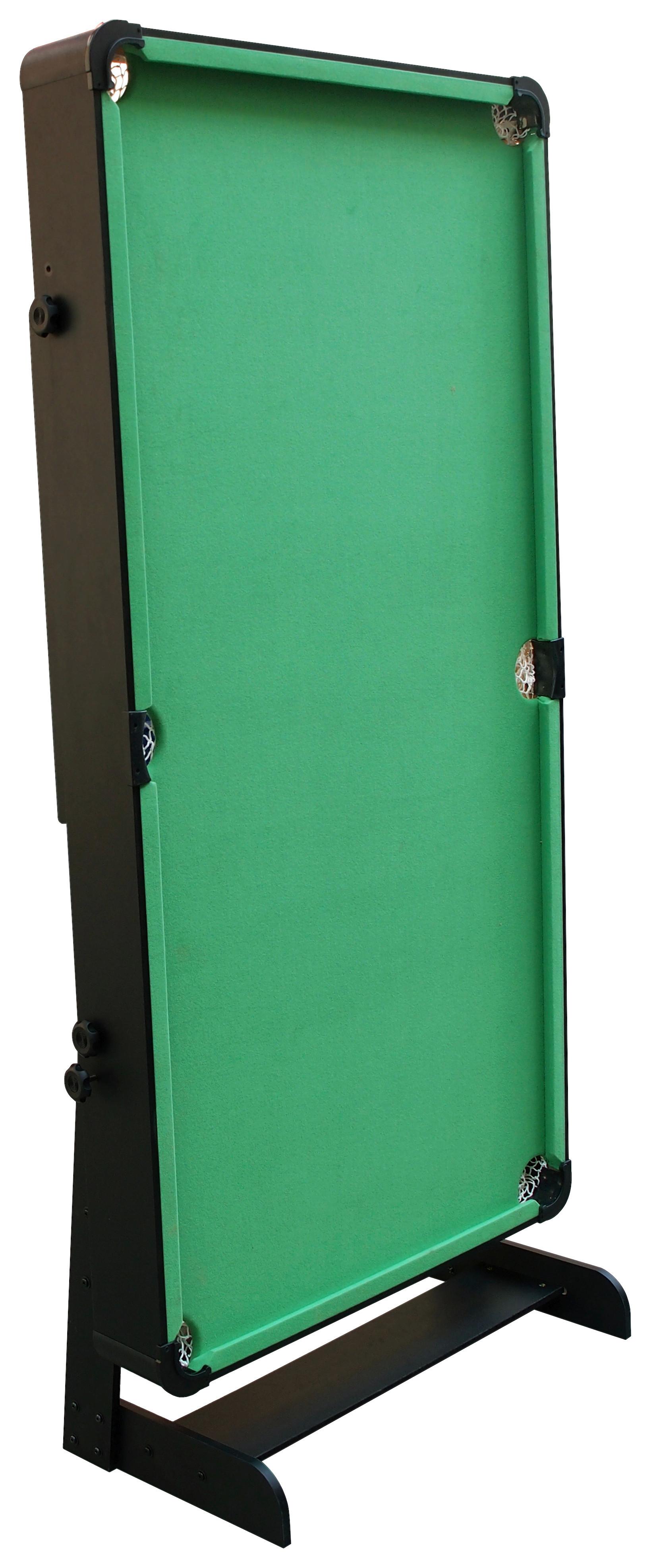Billardtisch Hustle XL ca. 183x83x91cm - Schwarz/Grün, Design, Holz (183/83/91cm) - Ambia Garden