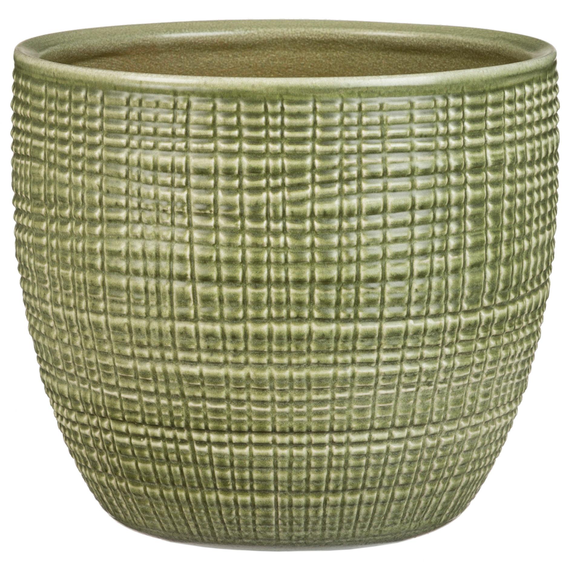 Kaspó Átm.: Kb. 19cm - mentazöld, kerámia (19cm)
