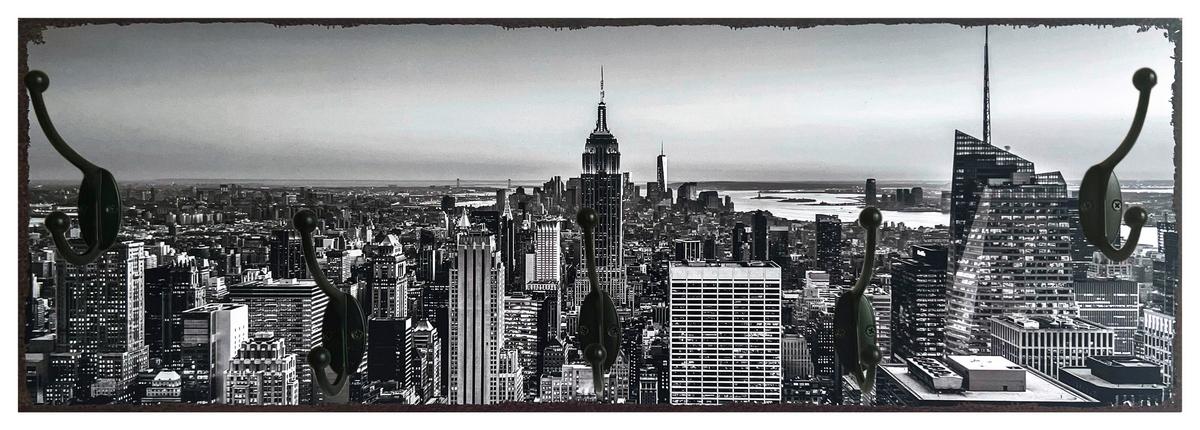 Hakenleiste in Multicolor - Multicolor, MODERN, Holzwerkstoff/Metall (60/20/9,3cm) - Mömax