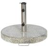Schirmständer Metall/Granit für Ø 4,8 cm - Silberfarben/Hellgrau, KONVENTIONELL, Stein/Metall (50/6/50cm) - Siena Garden