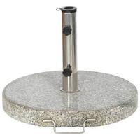 Schirmständer Metall/Granit für Ø 4,8 cm - Silberfarben/Hellgrau, KONVENTIONELL, Stein/Metall (50/6/50cm) - Siena Garden