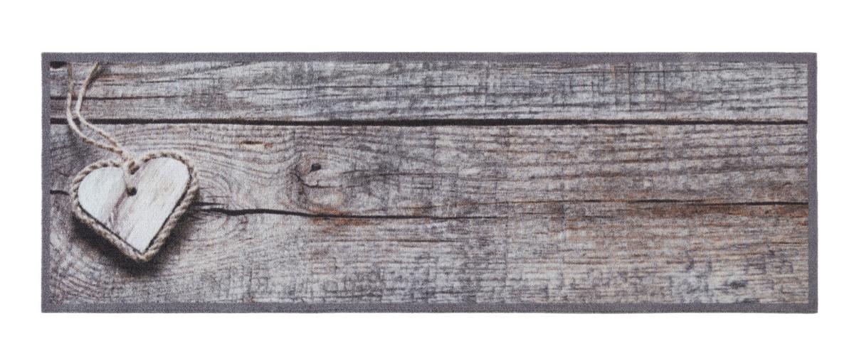 Tekač Cook&wash Heart Wood 50x150cm - barve skrilavca, Moderno, umetna masa (50/150cm) - Modern Living