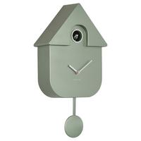 ZEGAR ŚCIENNY KA5867GR - ciemnozielony, Basics, tworzywo sztuczne (21,5/41/8,5cm) - Karlsson