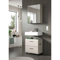 Badezimmer Ice Kaschmir 2-teilig - Kaschmir/Schwarz, Trend, Glas/Holzwerkstoff (60cm) - MID.YOU