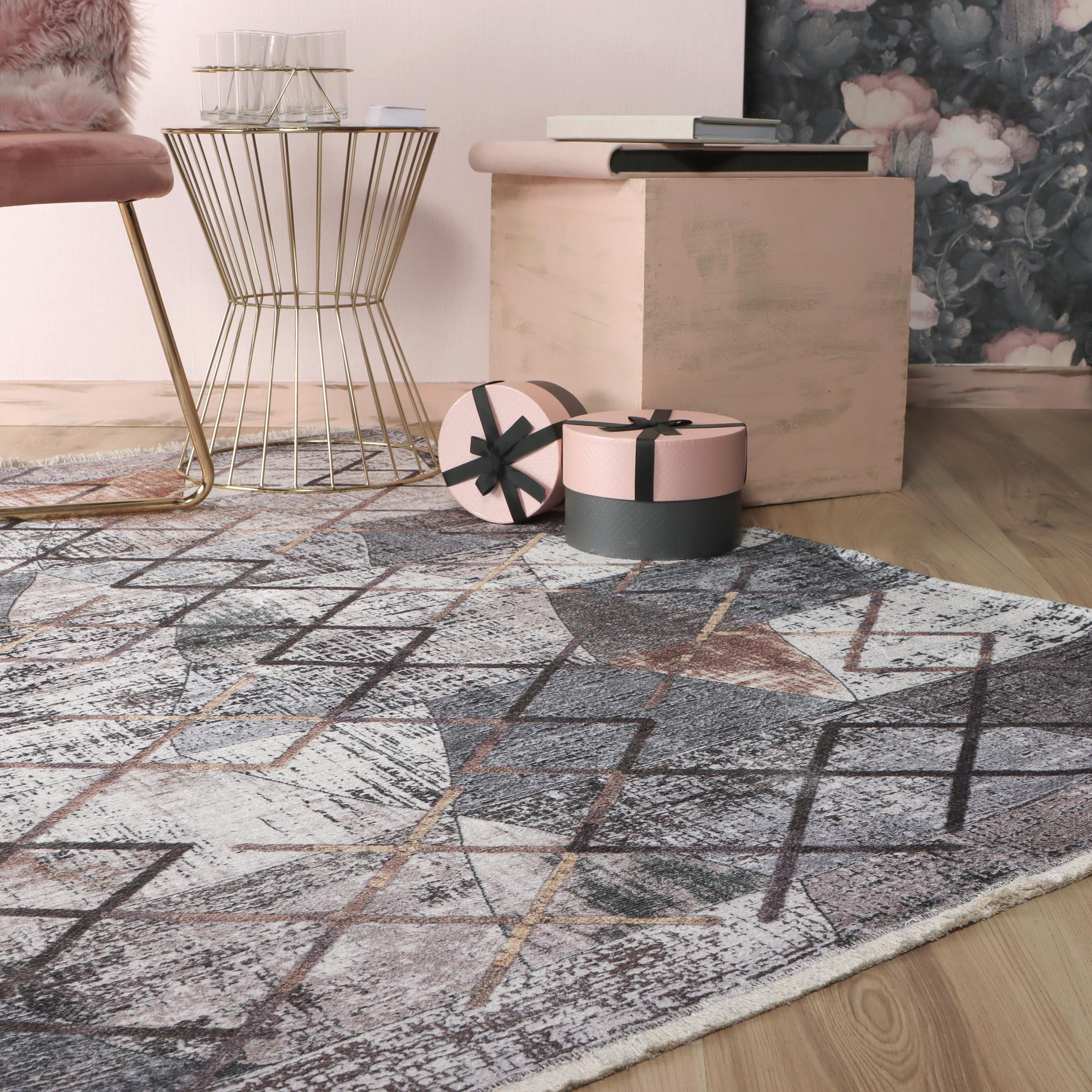 Flachwebeteppich My Valencia Multicolor ca. 200x290cm - Multicolor, Design, Textil (200/290cm) - Obsession
