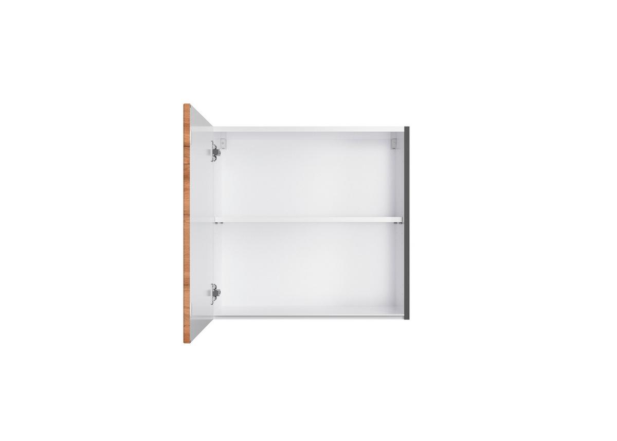 Küchenoberschrank Turin ca. 60x57 cm Graphit/Eiche - Eiche Wotan/Graphitfarben, Design (60/57/34cm) - Held