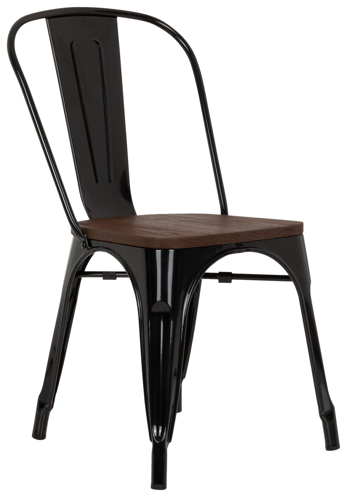 Stol Vantaggio Comfort W, Črna, Brest - črna/temno rjava, Basics, kovina/les (44/84/54cm) - MID.YOU