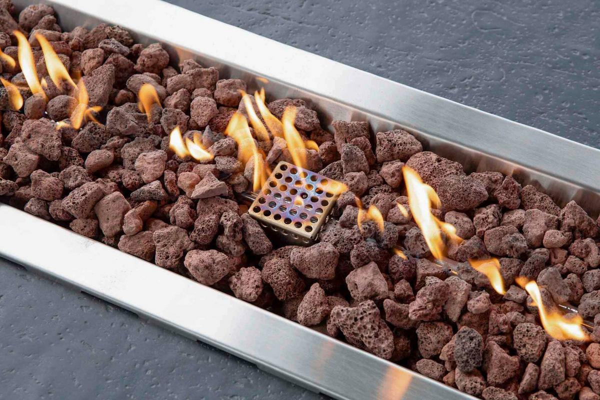 Feuerstelle Hampton Dunkelgrau - Dunkelgrau, KONVENTIONELL, Stein/Metall (35/35/142cm) - Gardenson