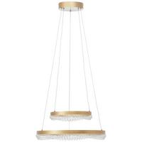 LED-Hängeleuchte Aurora Goldfarben max. 36 Watt - Goldfarben, Design, Kunststoff/Metall (50/150cm) - Brilliant